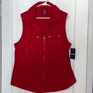 Red Chaps Fleece Vest